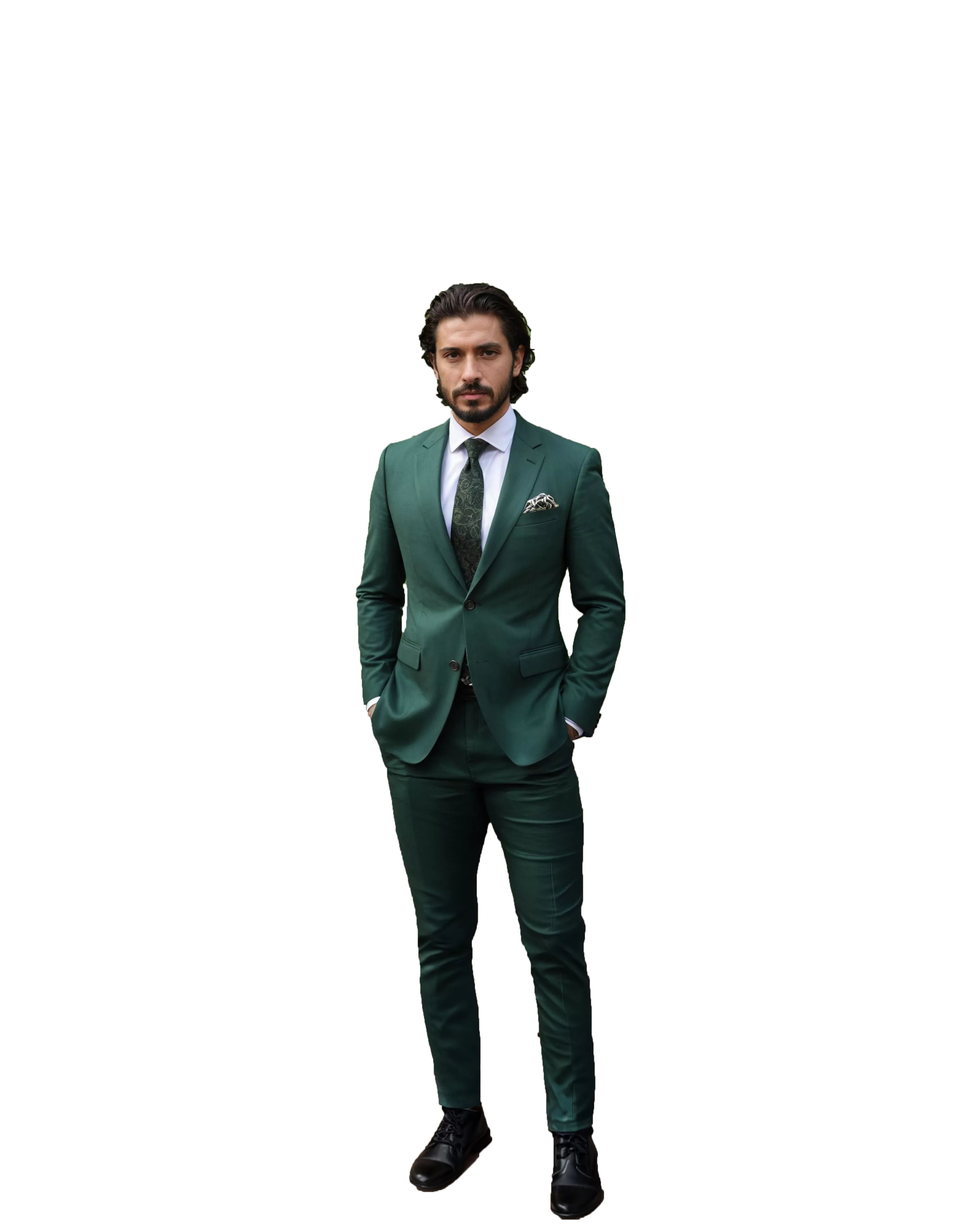Hombre con traje a la medida de Heritage Suits, CDMX