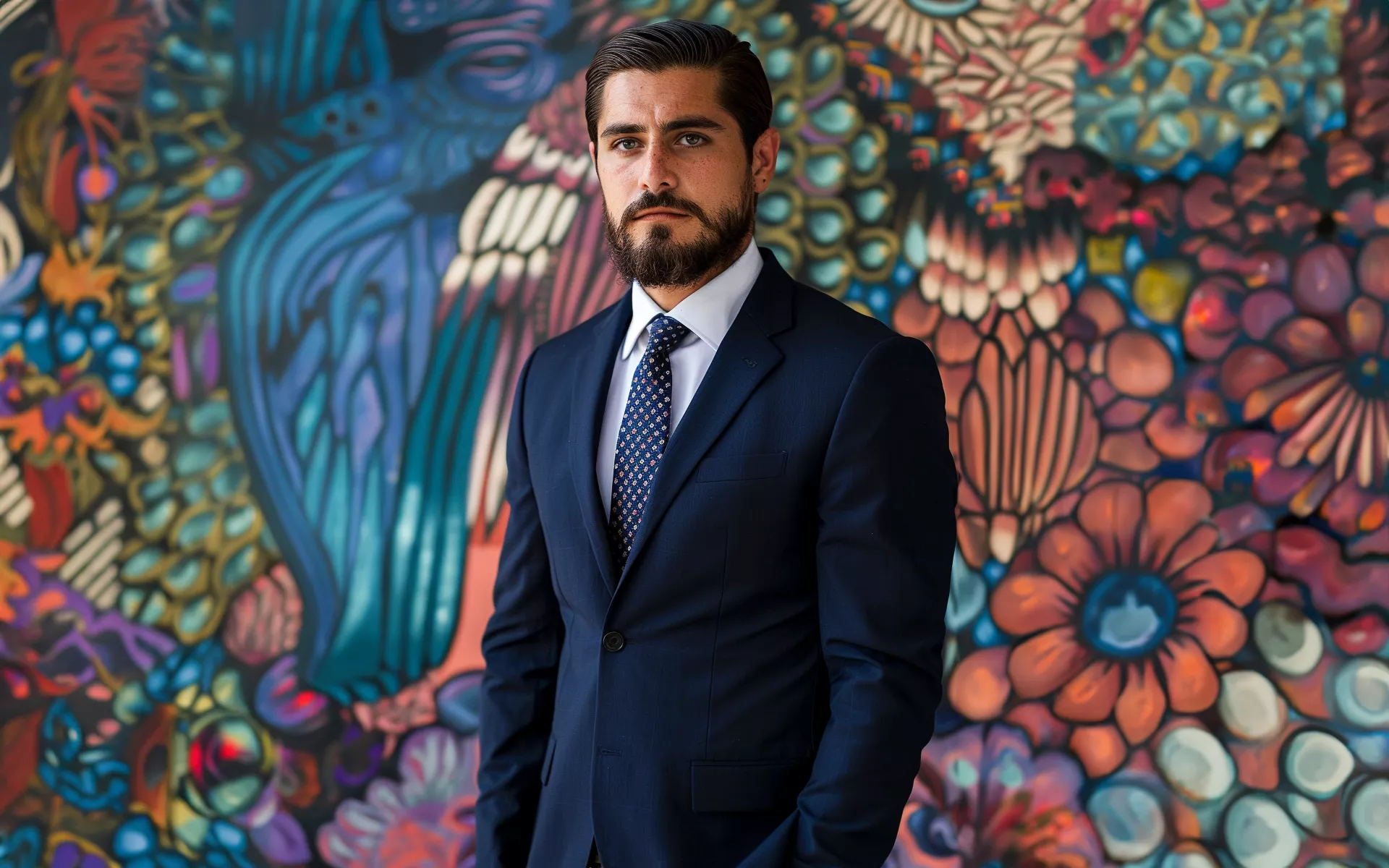 Novio con traje a la medida de Heritage Suits, CDMX